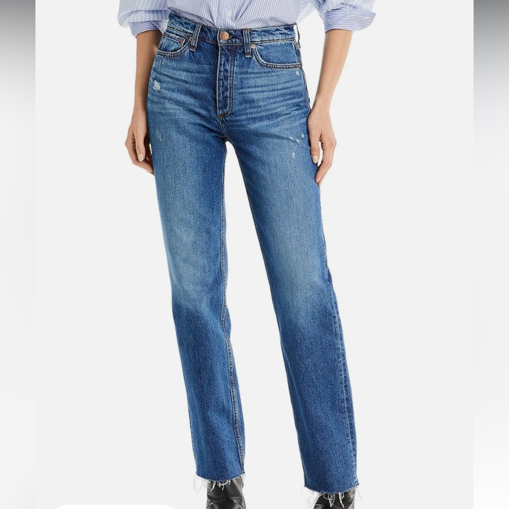 Rag & Bone Alex Straight Leg Jean in Ash wash